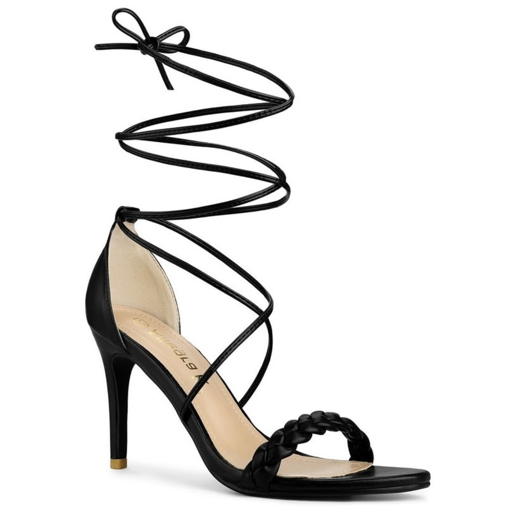 Elegant Black Strappy Heels